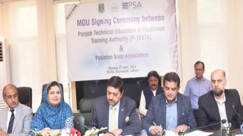 TEVTA and PSA Sign MOU to Boost Solar Energy Skills