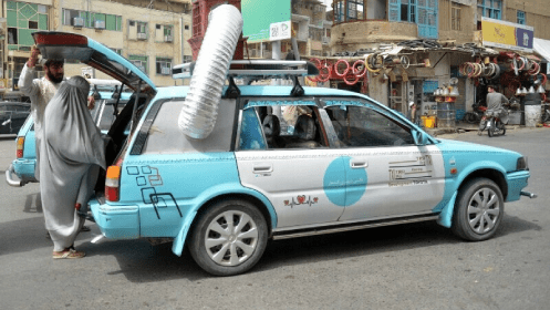 Afghan taxi drivers