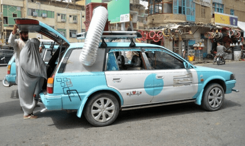Afghan taxi drivers